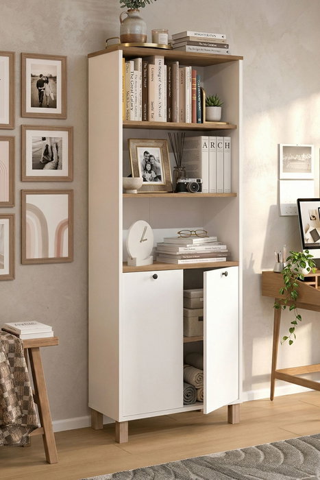 Hanah Home Nord - ND13-SW Blanco y Roble